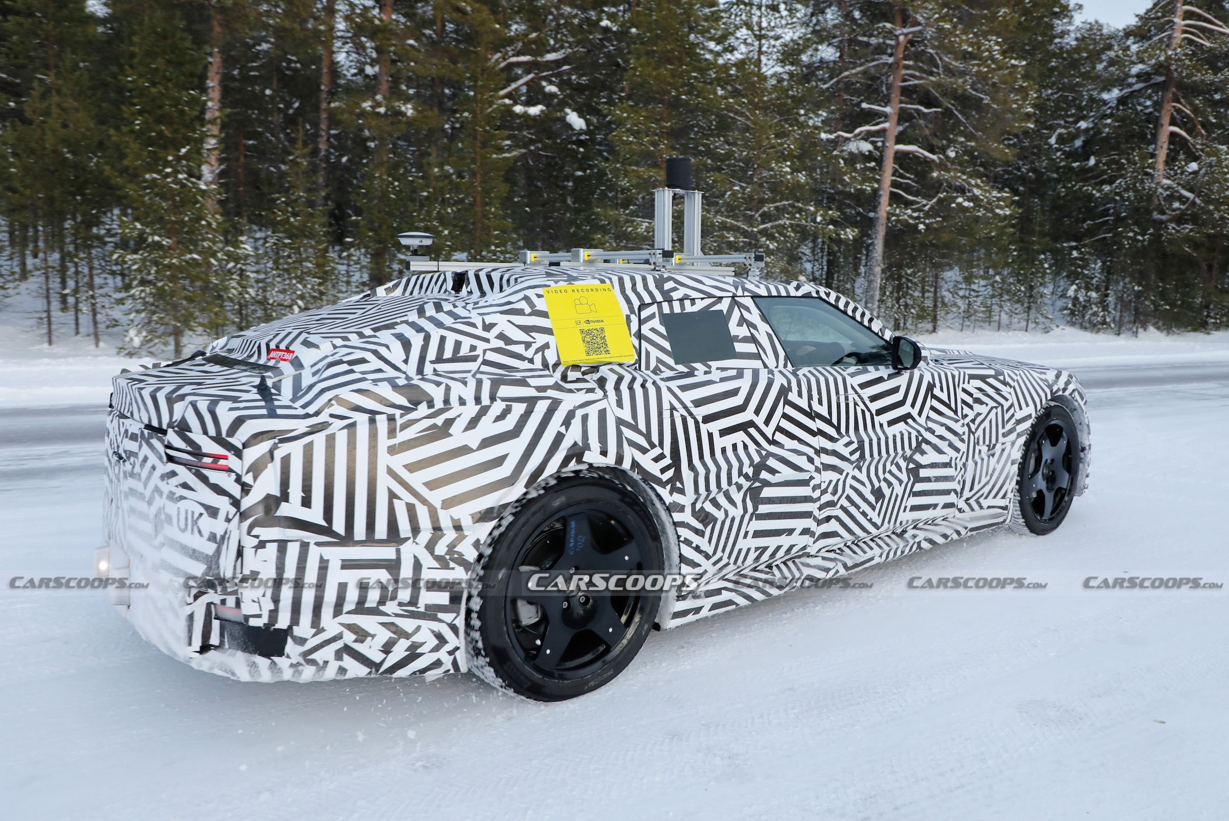 Electric 2027 Jaguar Type 00 Sedan Caught Testing In First Real