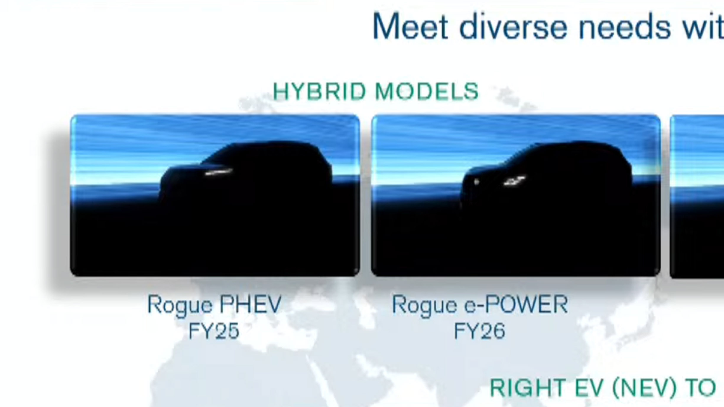 Nissan Teases New Models, Rogue PHEV Looks like A Rebadged Mitsubishi