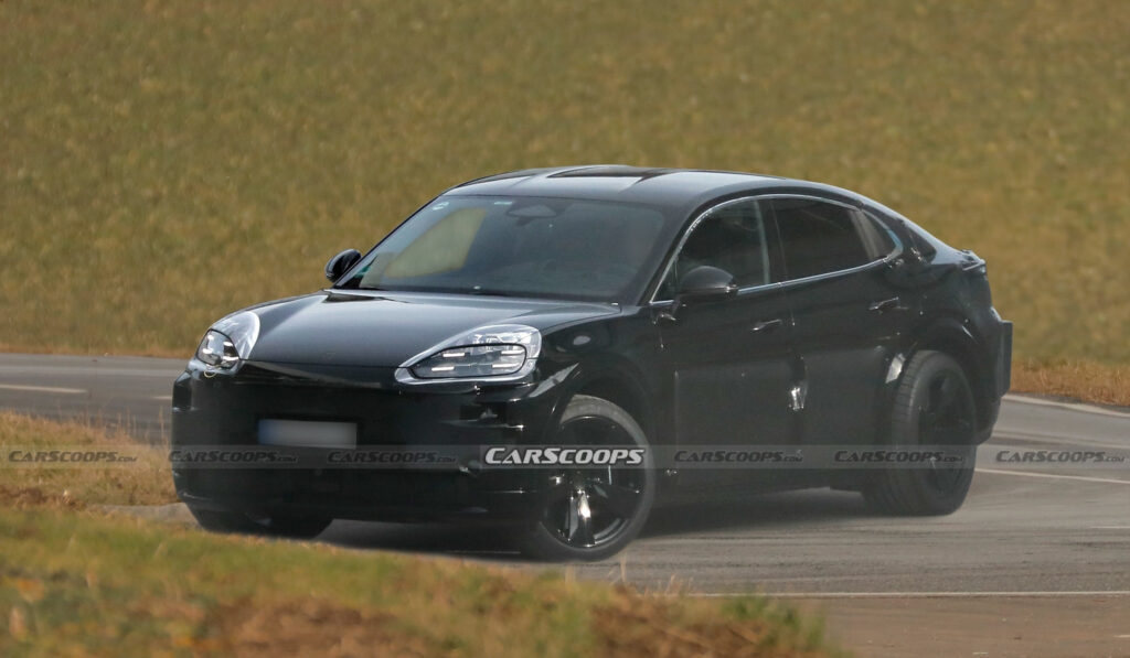 2027 Porsche Cayenne Coupe Goes Electric In New Spy Shots