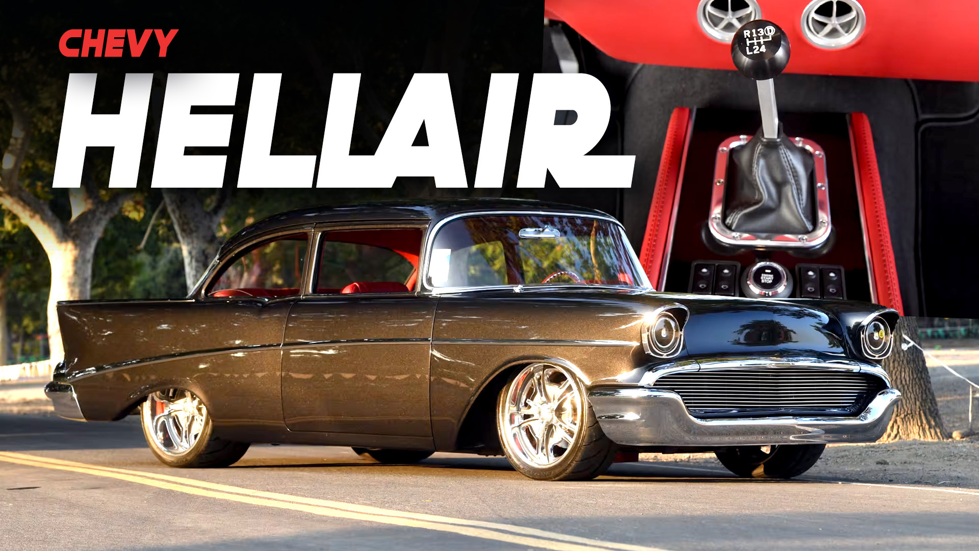1957 Chevy 'Hellair' Hides A Dirty Surprise Under Its Hood | Carscoops