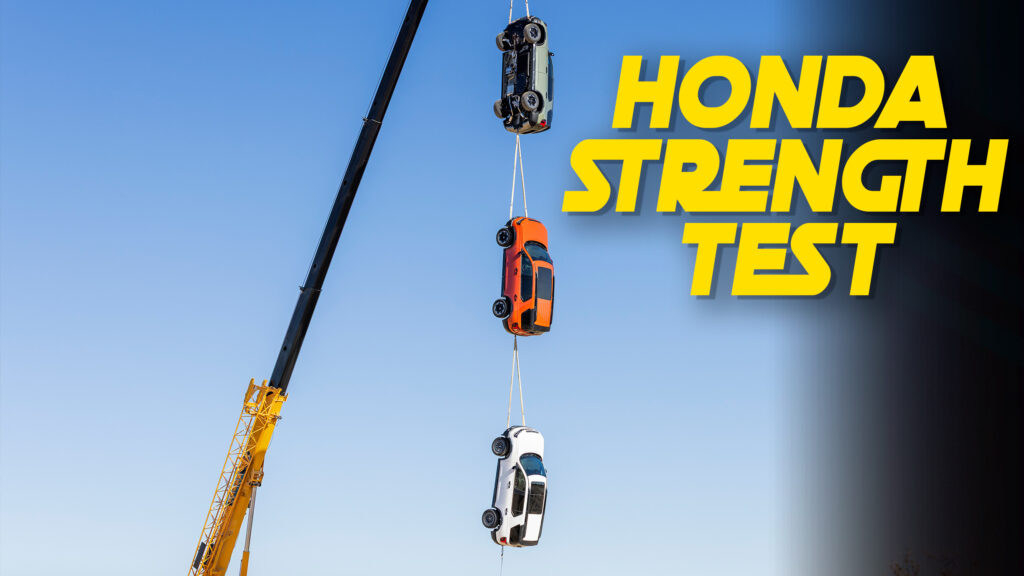 Honda Hangs 3 Passports In The Air To Prove Insane 14,000-Lb Recovery Points