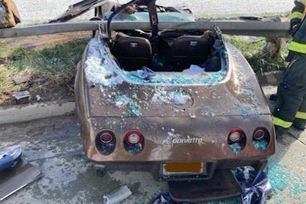  Corvette Driver Survives Crash With His Head Left To Tell The Tale