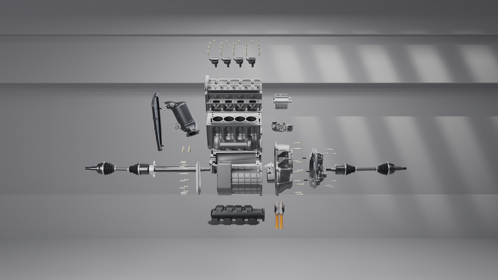 This Tiny Engine Turns EVs Into Gas Hybrids