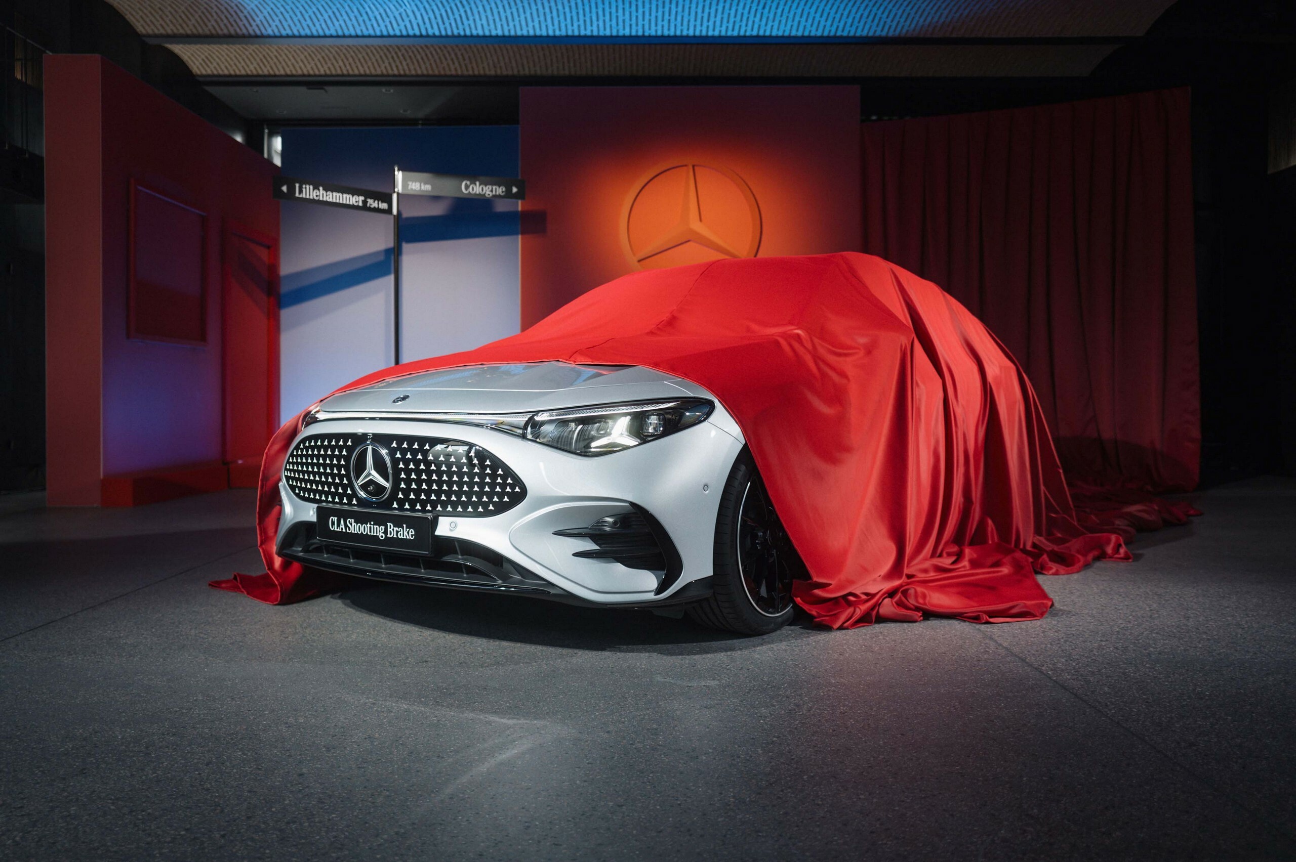 Mercedes Made An Electrified CLA Wagon With Stars In The Roof