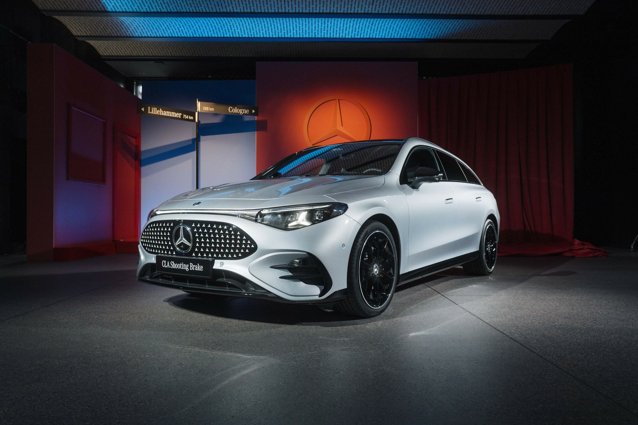 Mercedes Made An Electrified CLA Wagon With Stars In The Roof