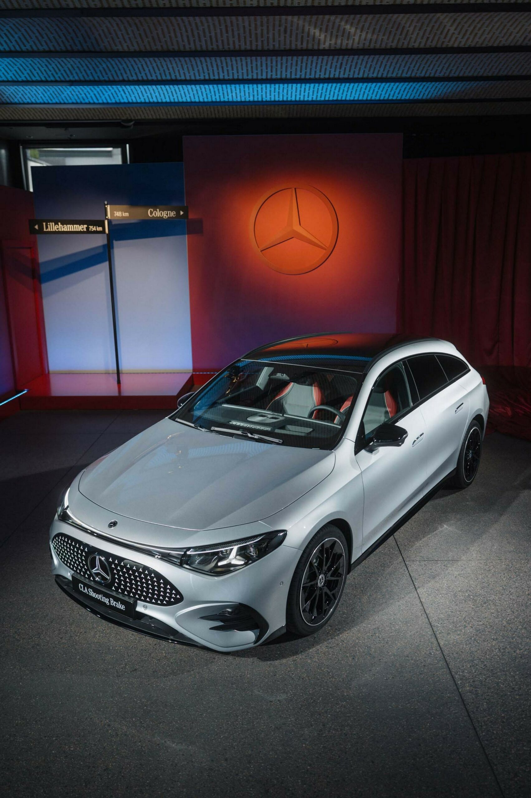Mercedes Made An Electrified CLA Wagon With Stars In The Roof