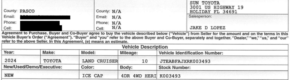  $98K Land Cruiser Was Allegedly Sold As New But Already Had 5,000 Miles