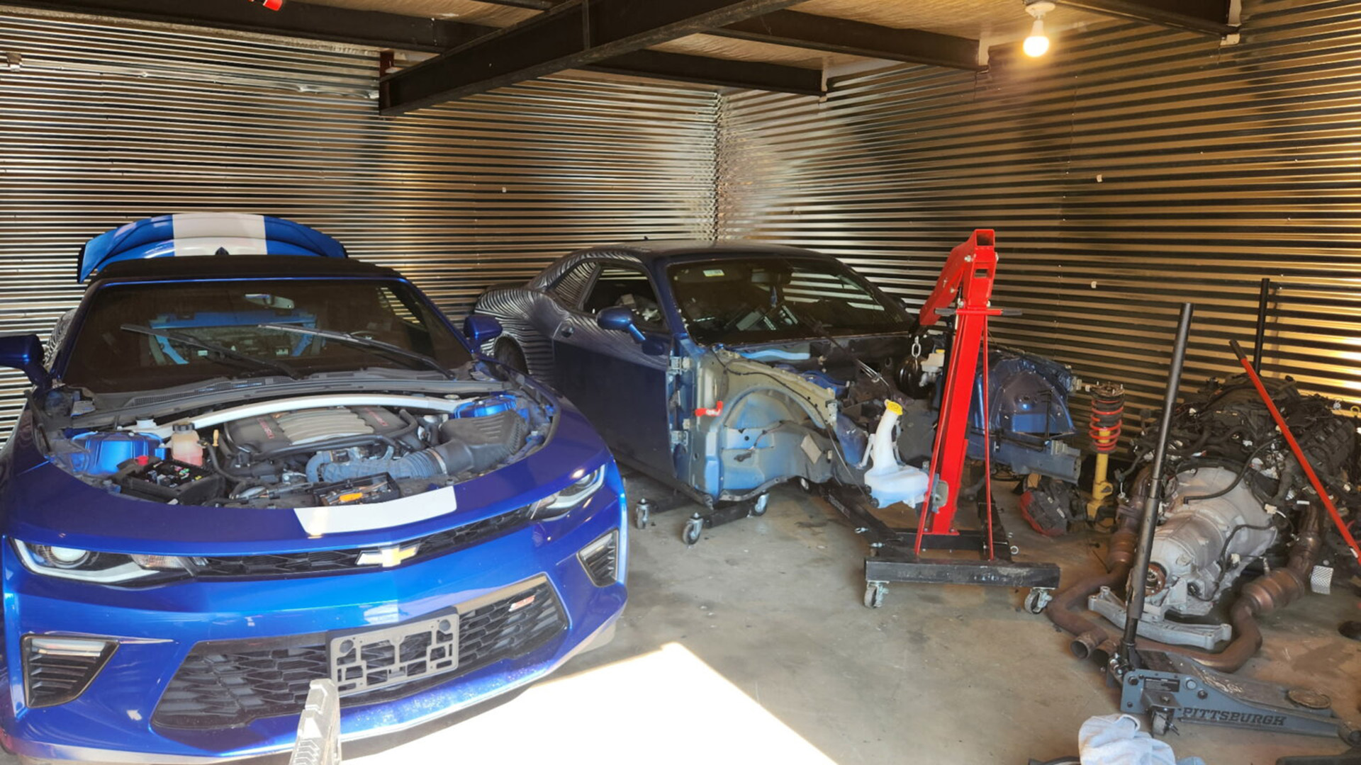 Police Bust Chop Shop As Suspects Were Dismantling Muscle Cars And Hemis