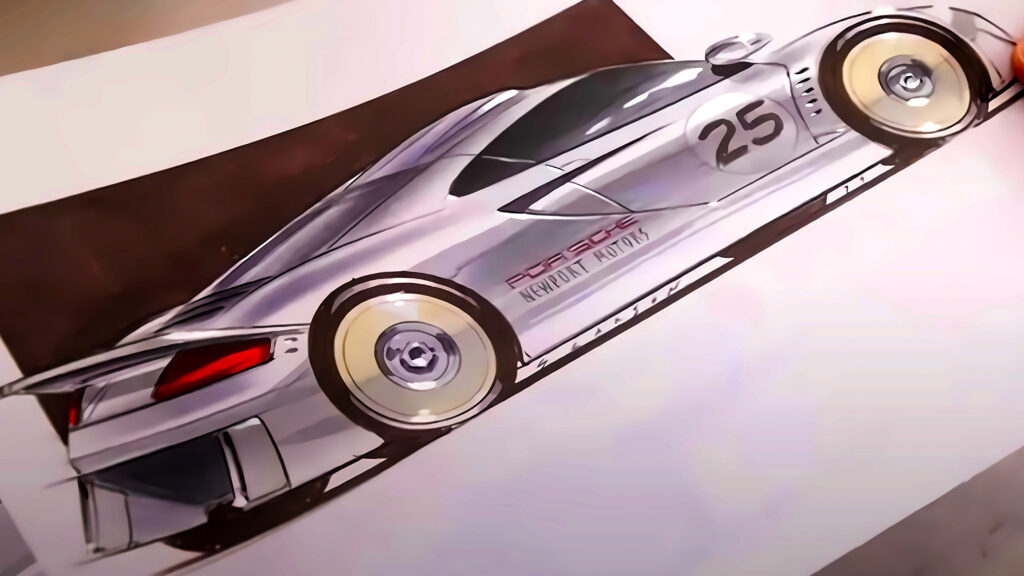  Porsche’s Secret Sketch Reveals A V10 Coupe That Never Saw The Light Of Day