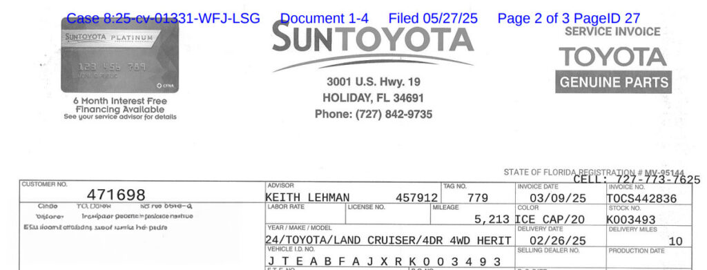  $98K Land Cruiser Was Allegedly Sold As New But Already Had 5,000 Miles