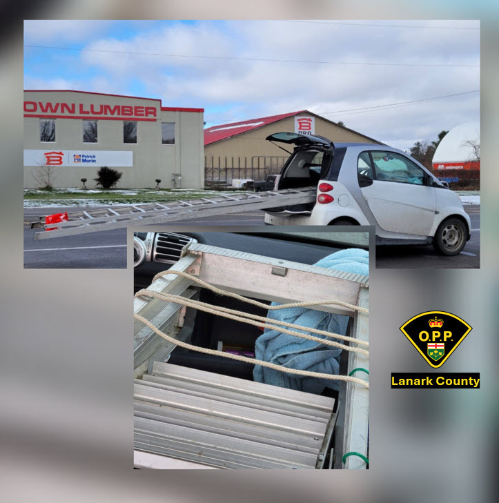 Порівняння розмірів драбини та авто