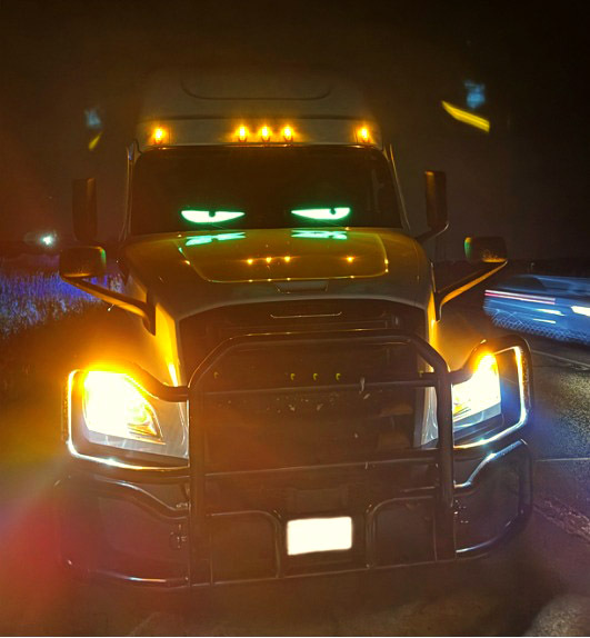 Зупинка вантажівки поліцією