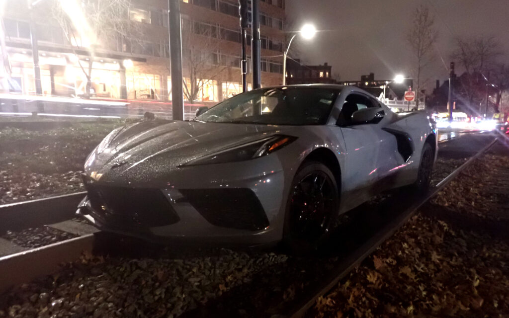 Unlicensed Corvette C8 Driver Blames ‘Wrong Turn’ After Getting Stuck On Train Tracks