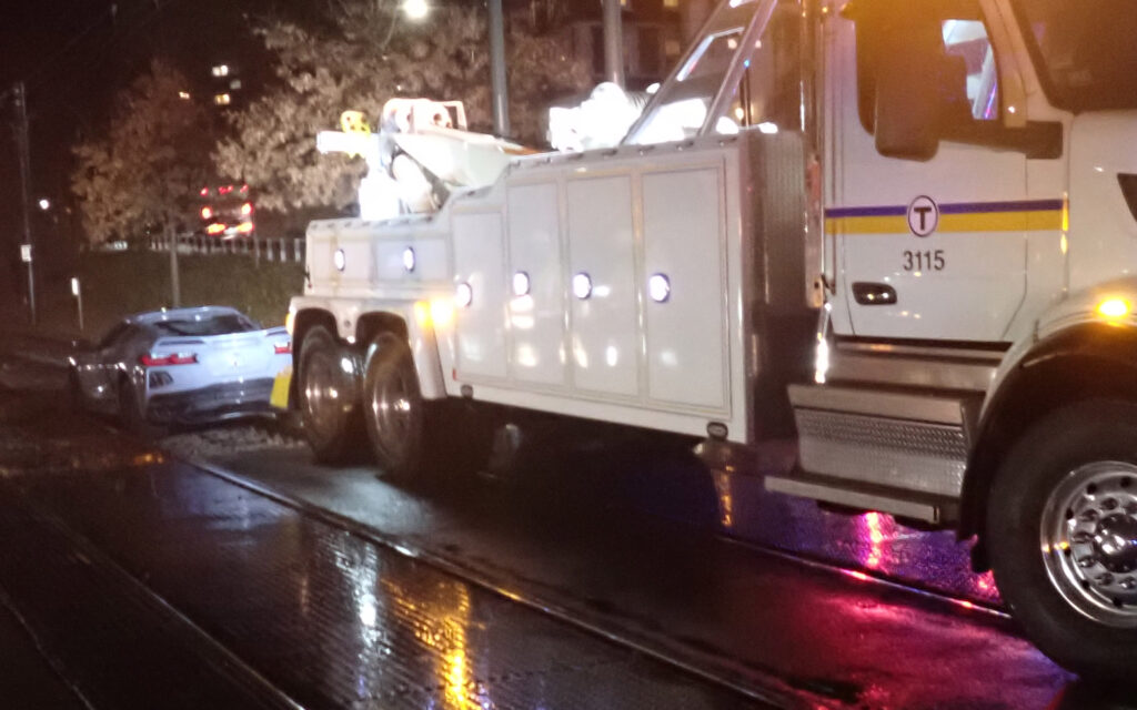  Unlicensed Corvette C8 Driver Blames ‘Wrong Turn’ After Getting Stuck On Train Tracks