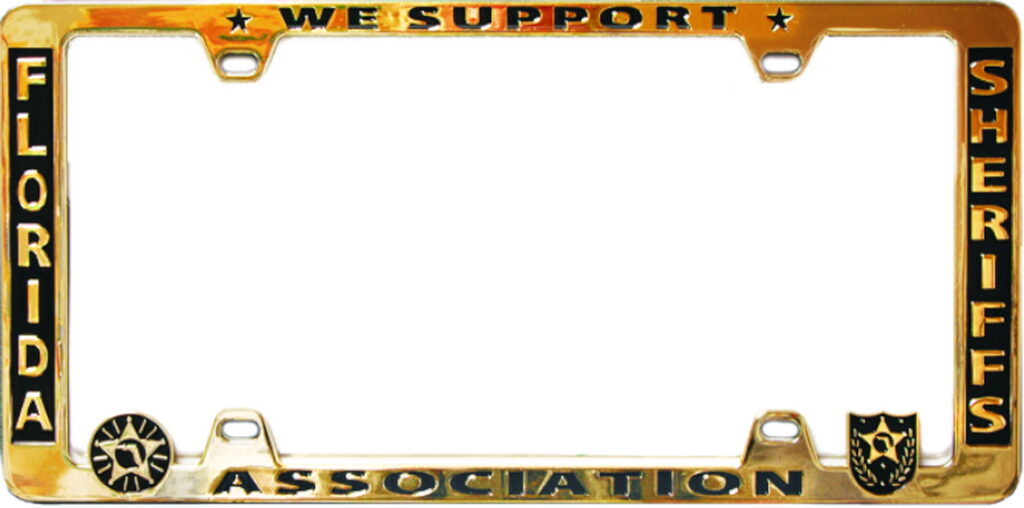 Реклама рамки для номерного знака з попередженням