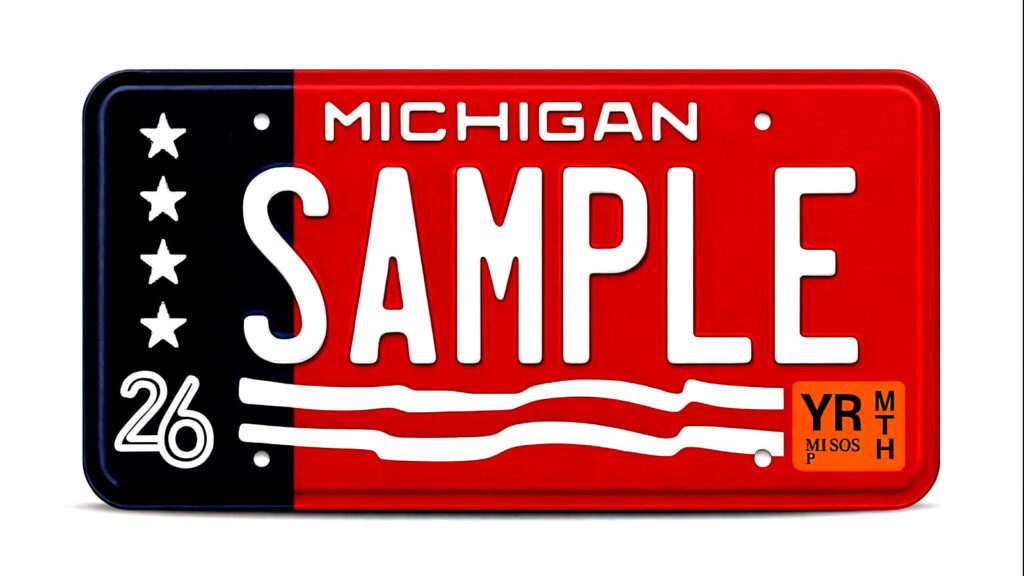 Michigan Brings Back Its Flashiest License Plate For A Very American Reason