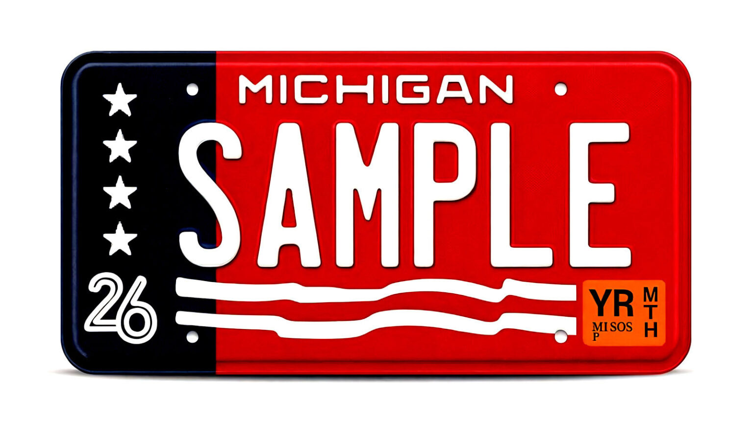 Throwback Plate Michigan Brings Back Its Flashiest Retro License Plate For A Very ...