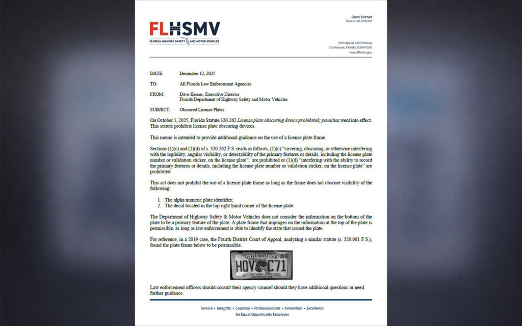  Florida Just Said Your License Plate Frame Is Legal And Illegal