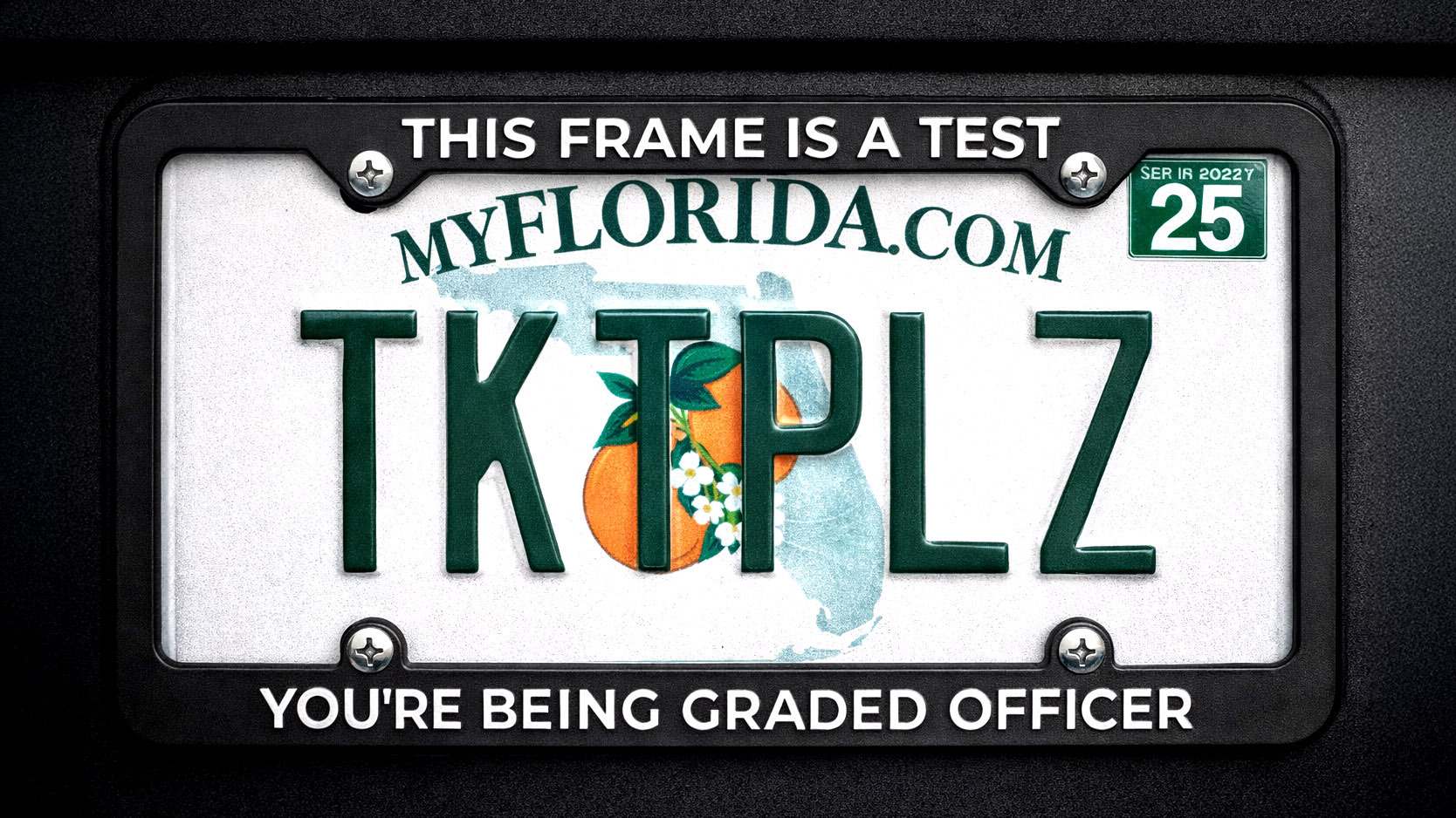 Florida Just Said Your License Plate Frame Is Legal And Illegal