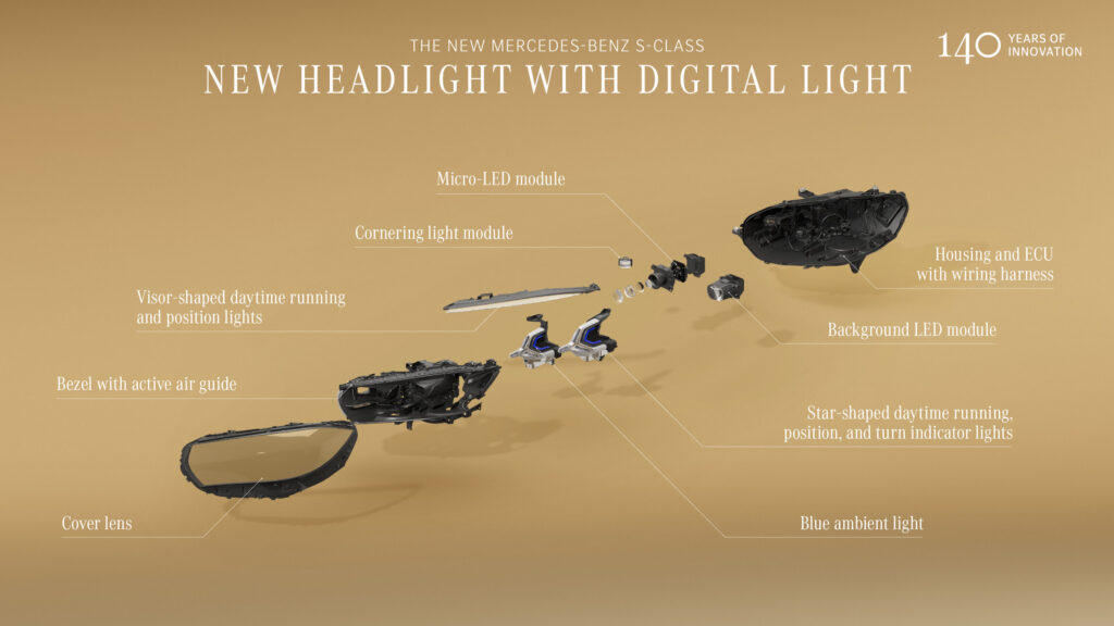  New S-Class Uses 50,000 LEDs To Light Nearly Six Football Fields Ahead