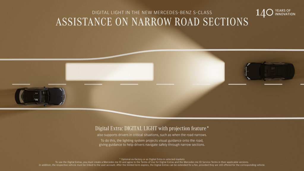  New S-Class Uses 50,000 LEDs To Light Nearly Six Football Fields Ahead