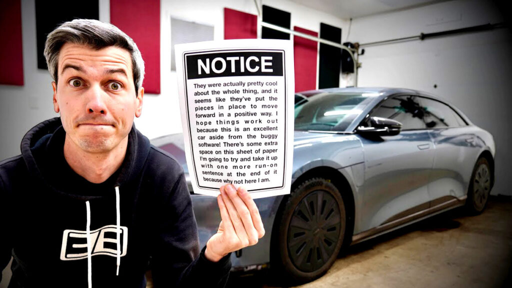 Popular YouTuber Got Critical With Lucid, And Things Didn’t End With A Shrug