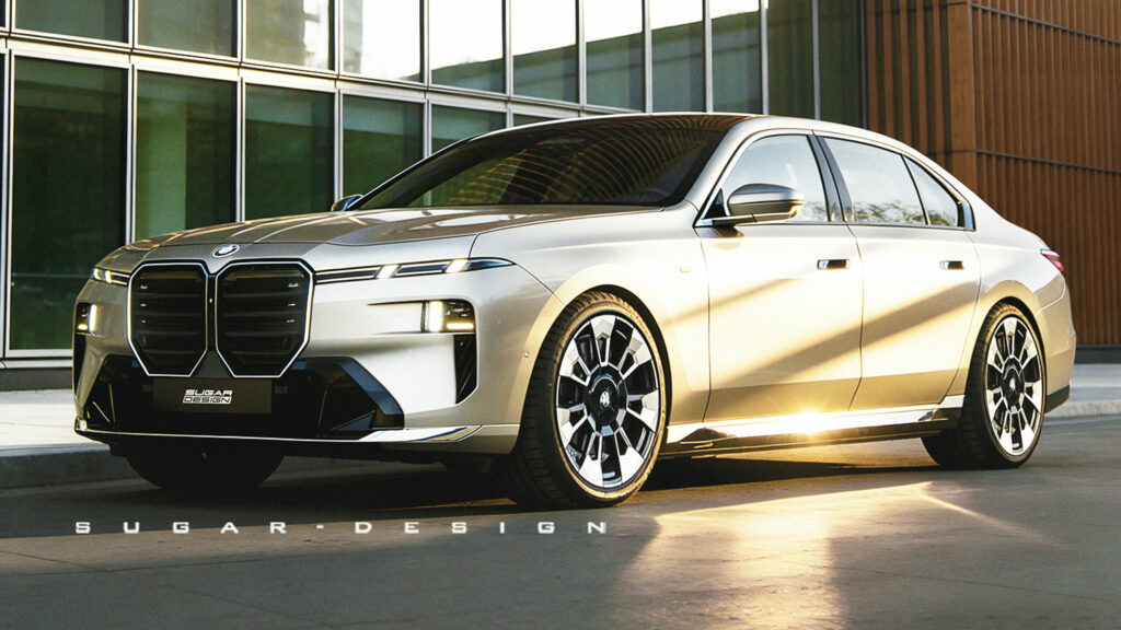Рендеринг передньої частини нової BMW 7-Series