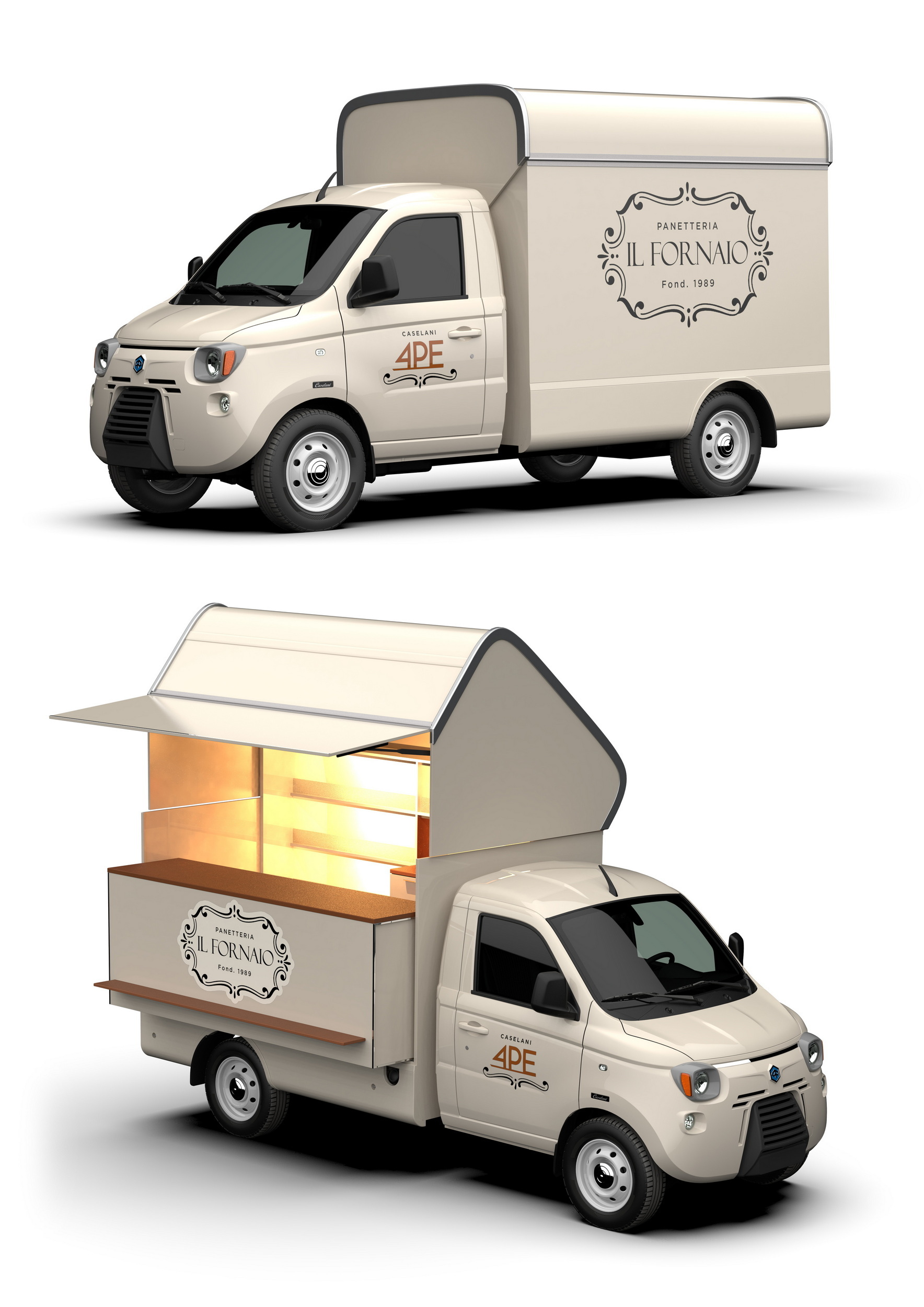 Цей ретро-комплект перетворює робочу вантажівку Piaggio на щось прямо з 1978 року