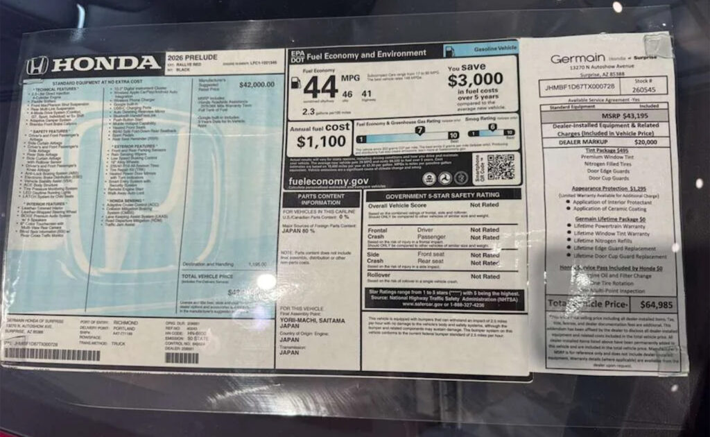  Most Honest Honda Prelude Dealer Just Calls It What It Is