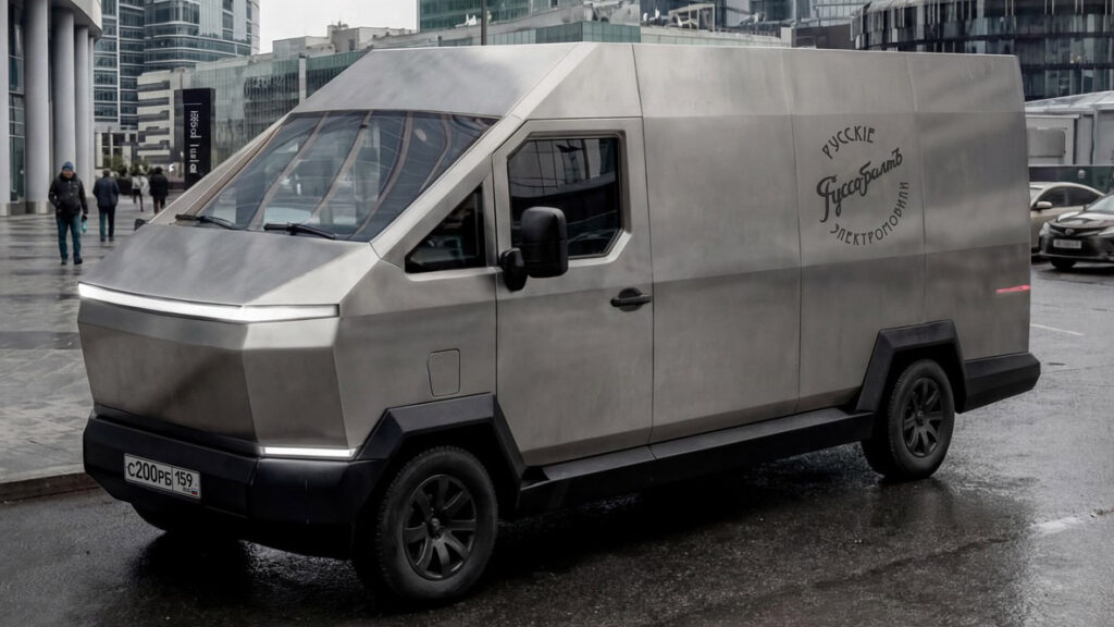  Tesla Never Made A Cybervan, So A Russian Startup Did It First