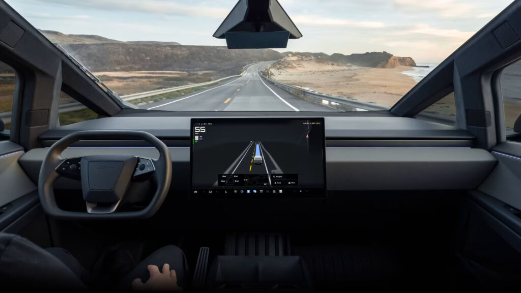 Tesla Cybertruck з системою FSD