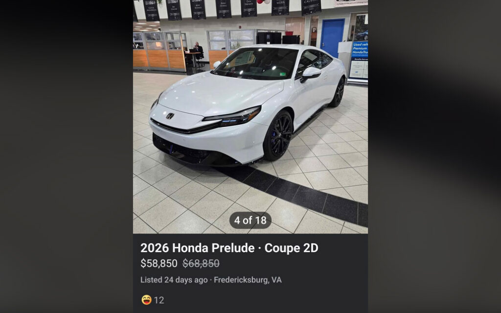  Honda Dealer Thinks Discounting Prelude&rsquo;s $25,000 Markup Counts As A Deal
