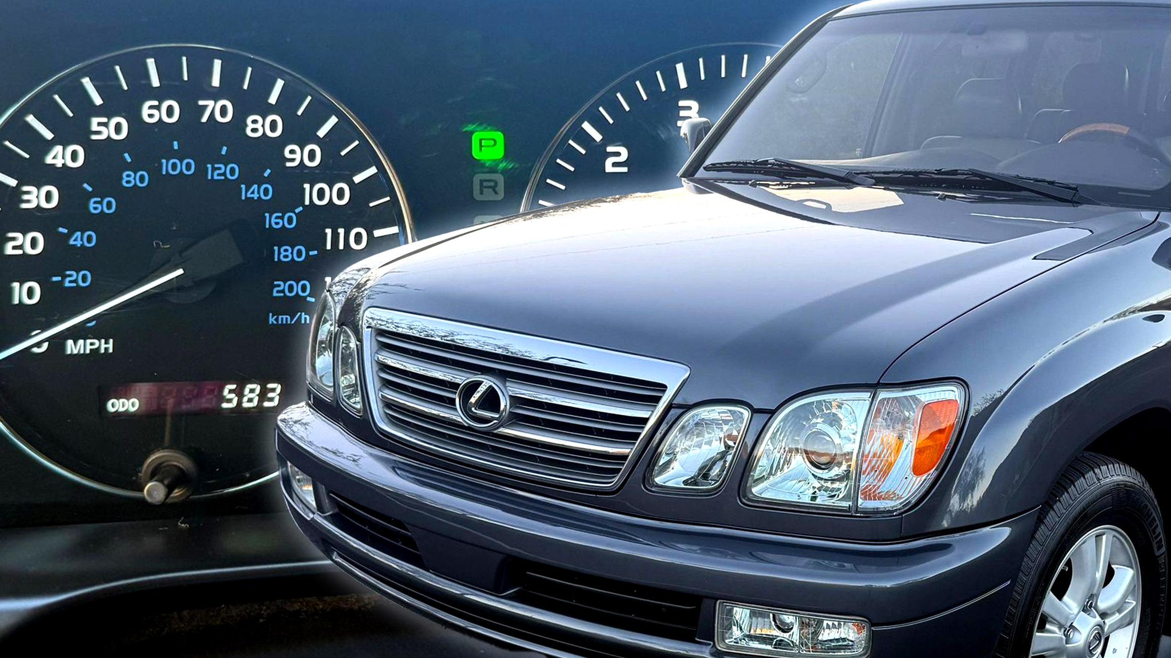 This 583-Mile 2003 Lexus LX Looks Showroom Fresh, But Carfax Tells A Different Story