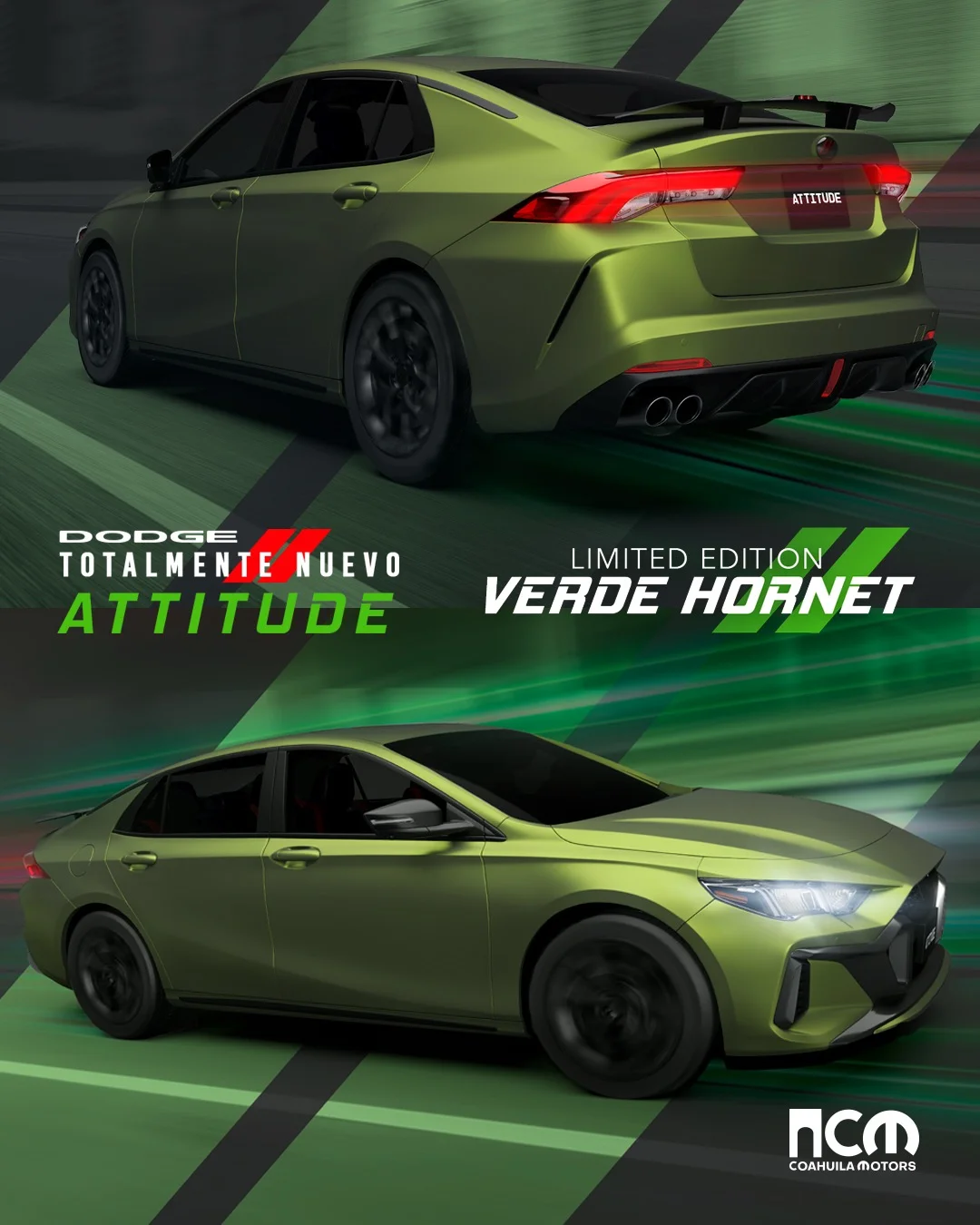 2026 Dodge Attitude GT Green Hornet Mexico - 6