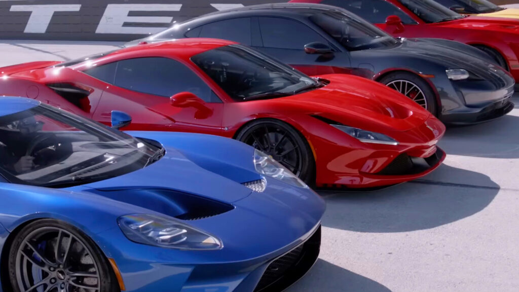  A 9,000-Lb Camera Truck Just Gapped A Ferrari And Ford GT Like They Were Parked