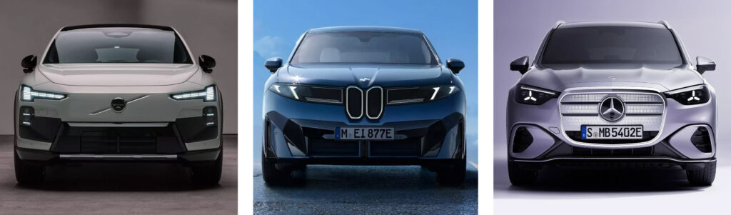 Преміальні електричні кросовери BMW, Mercedes, Volvo