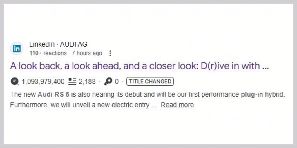  Audi Accidentally Confirmed The New RS5&rsquo;s Powertrain Before Deleting It