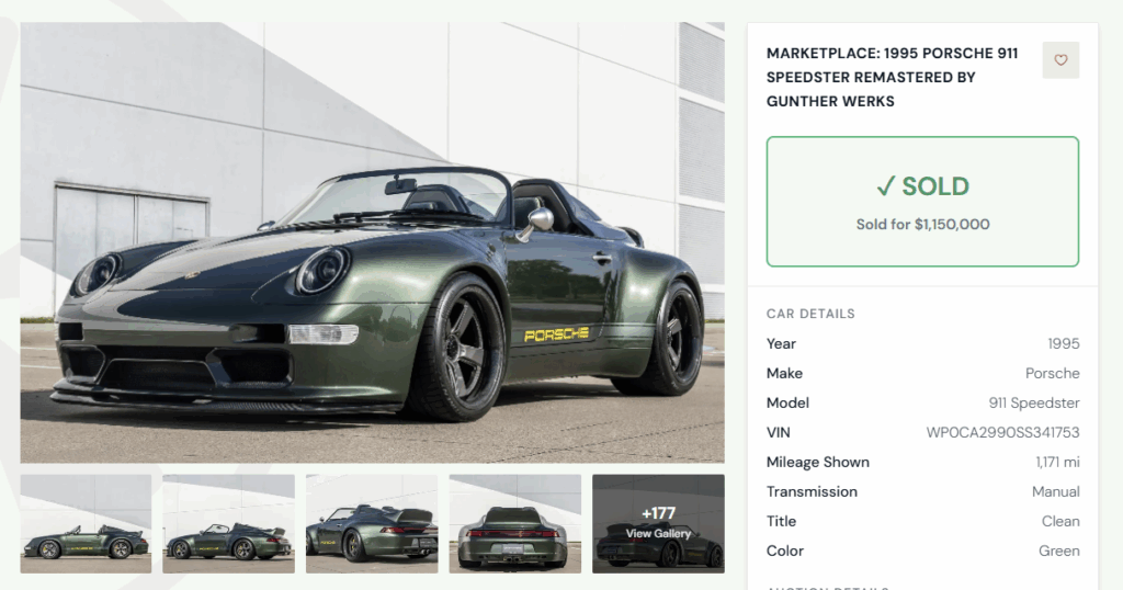  This Rare Porsche Didn&rsquo;t Sell At Auction, But That Didn&rsquo;t Stop The Deal