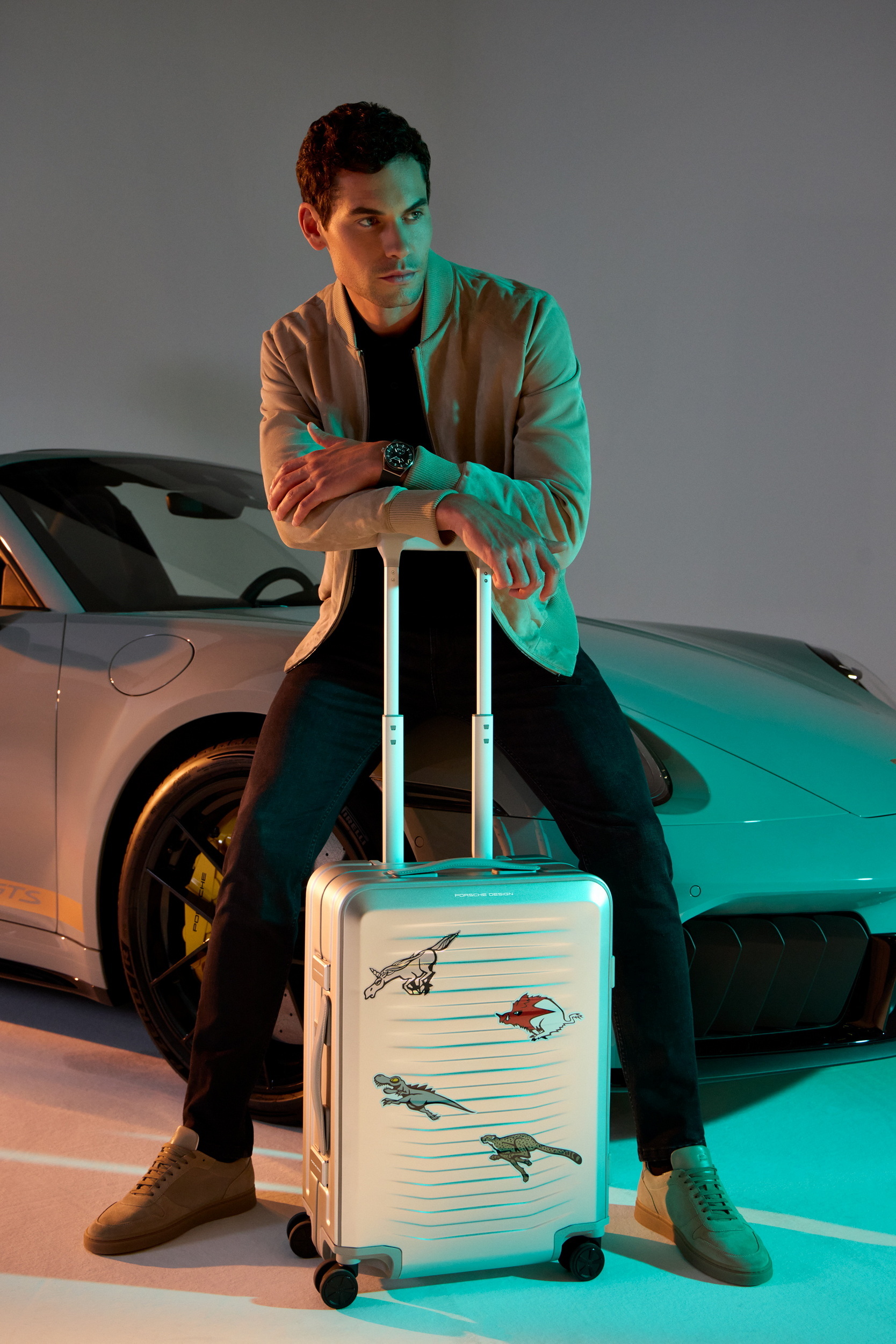 Porsche Roadster Aluminum Trolley (10)