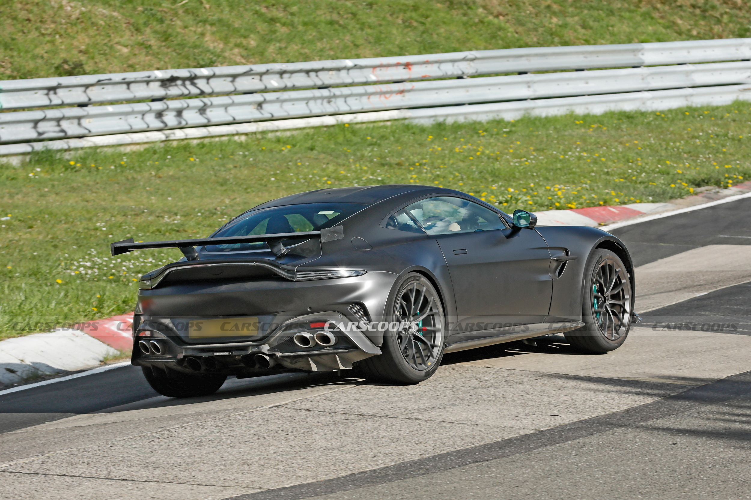 The Regular Vantage Has Four Exhaust Pipes, This Prototype Has Eight