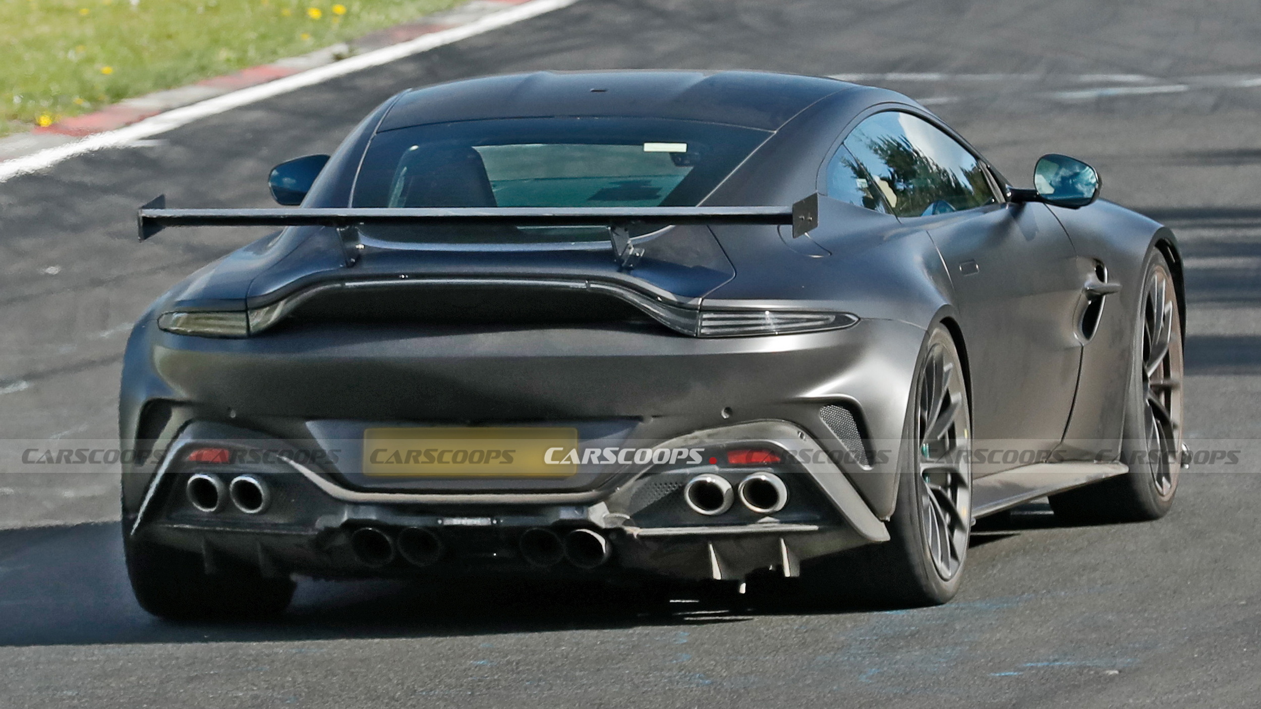 The Regular Vantage Has Four Exhaust Pipes, This Prototype Has Eight