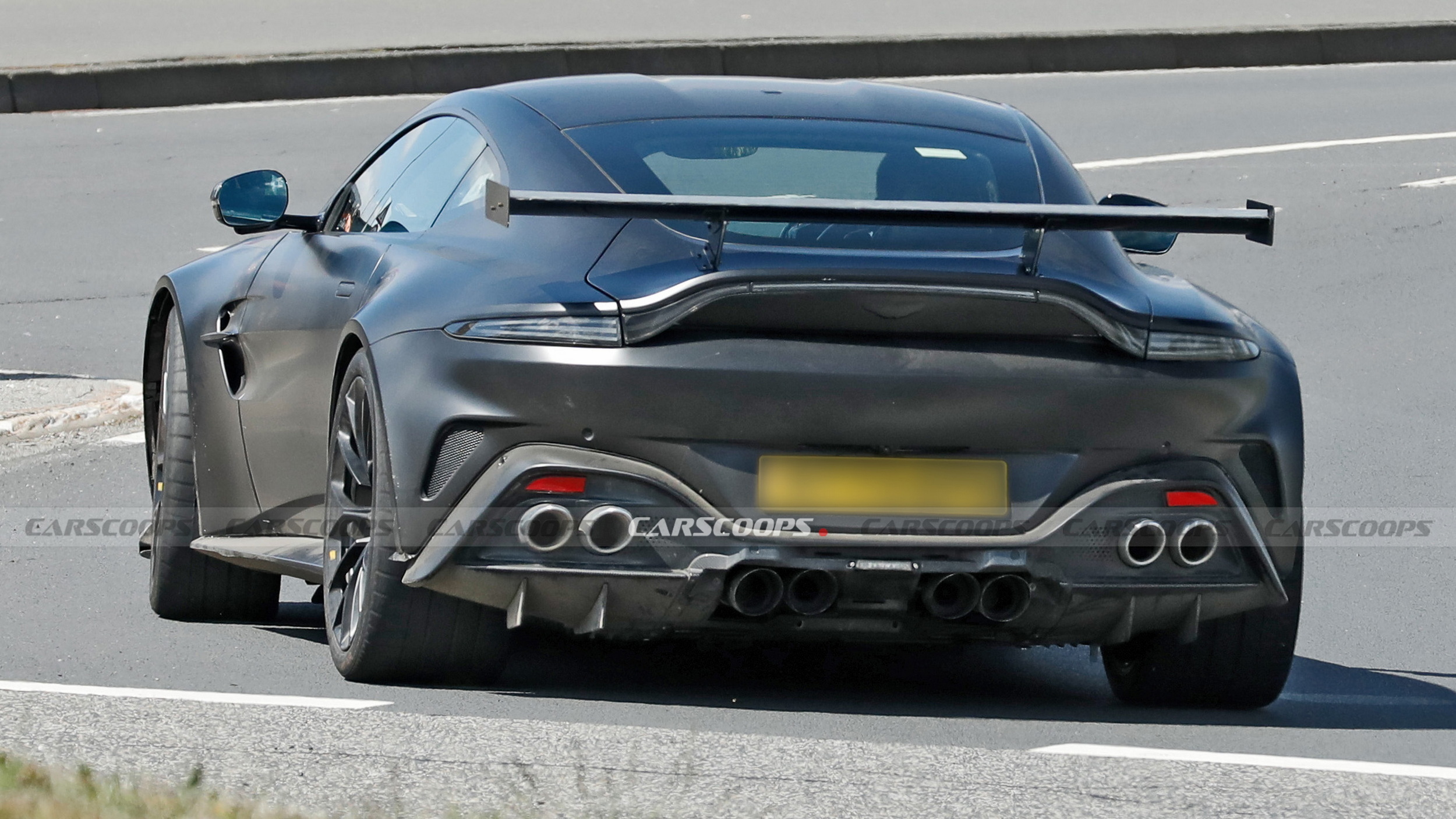 The Regular Vantage Has Four Exhaust Pipes, This Prototype Has Eight