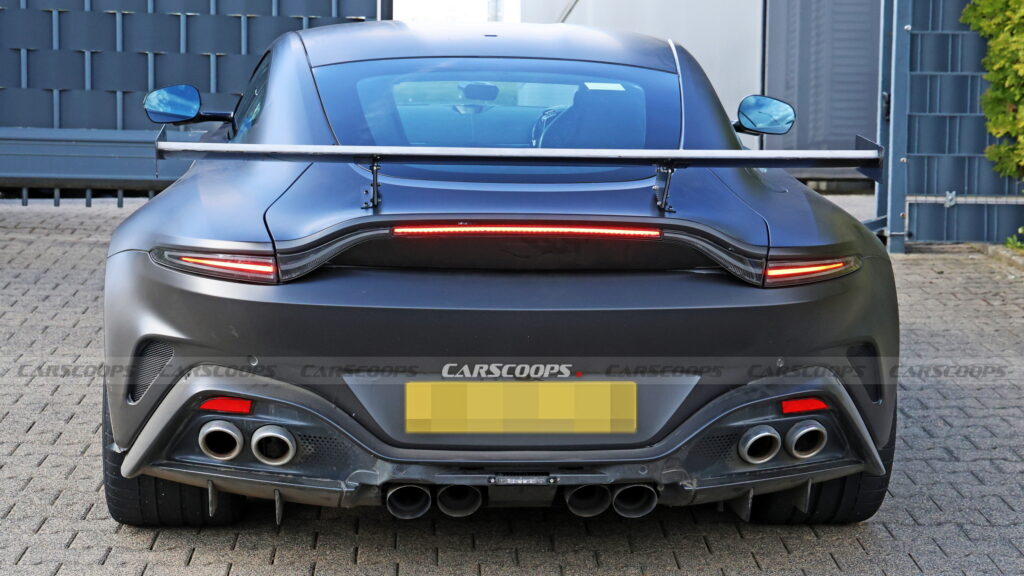  The Regular Vantage Has Four Exhaust Pipes, This Prototype Has Eight