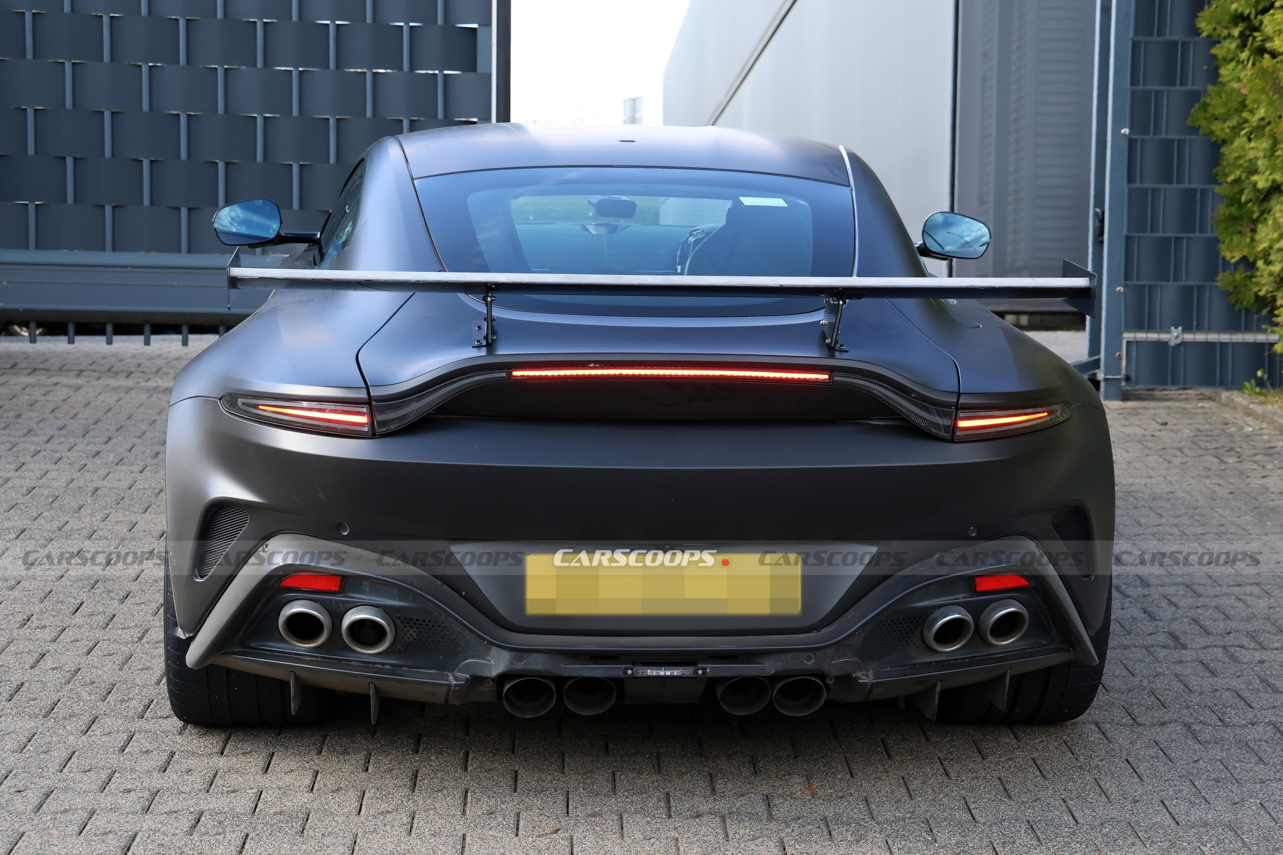 The Regular Vantage Has Four Exhaust Pipes, This Prototype Has Eight