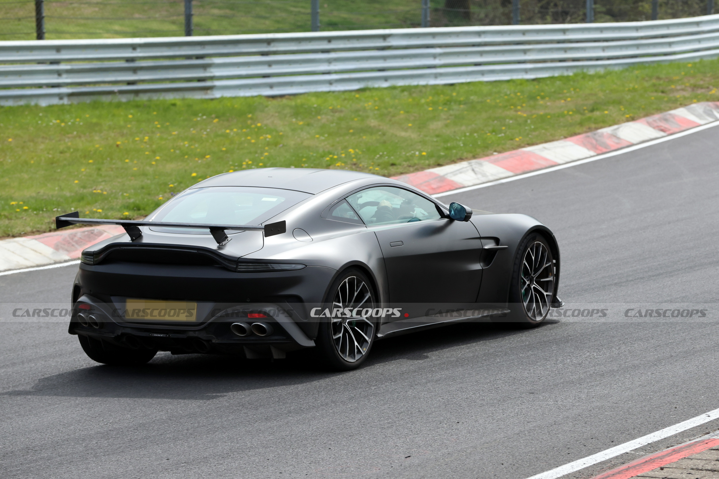 The Regular Vantage Has Four Exhaust Pipes, This Prototype Has Eight