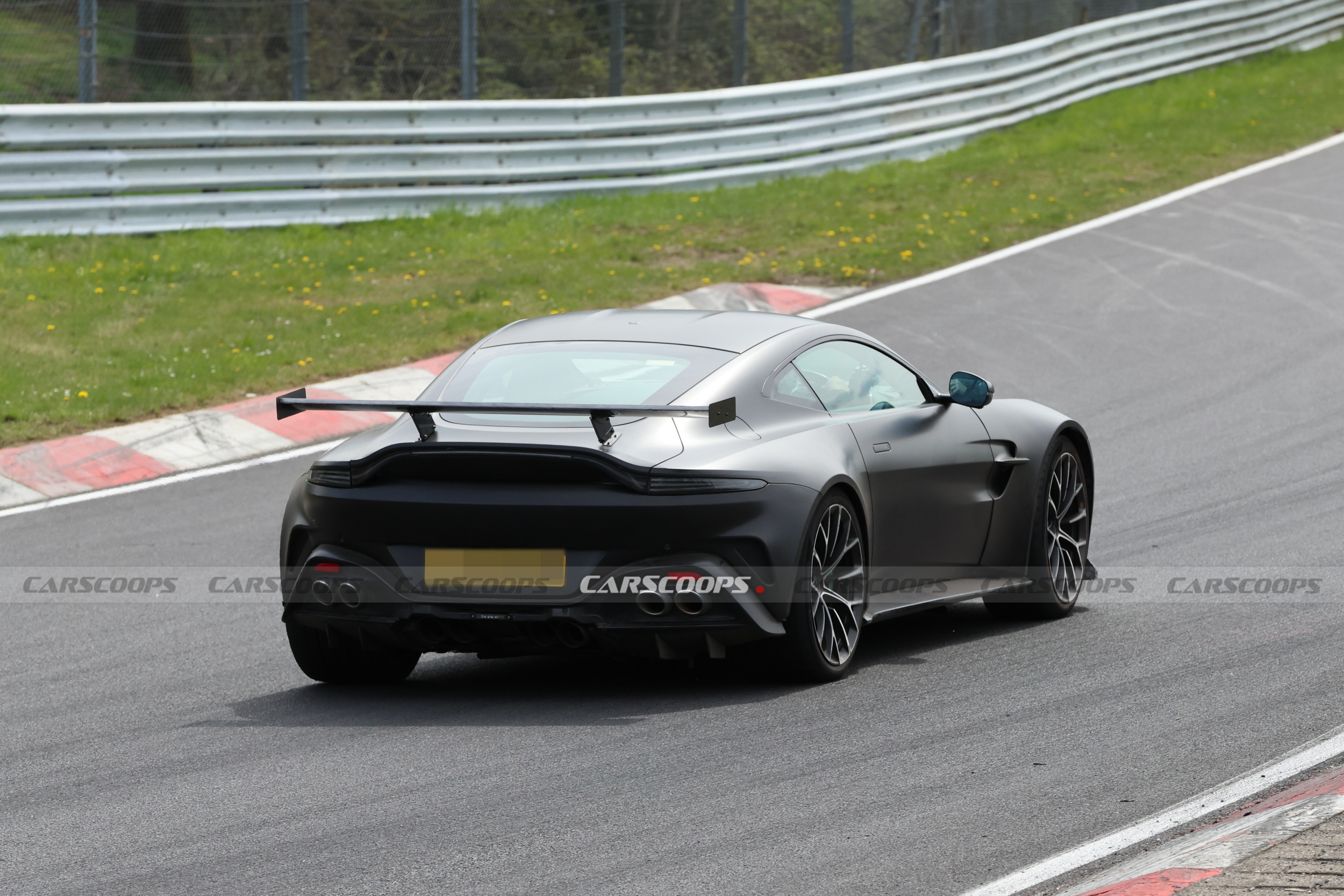 The Regular Vantage Has Four Exhaust Pipes, This Prototype Has Eight