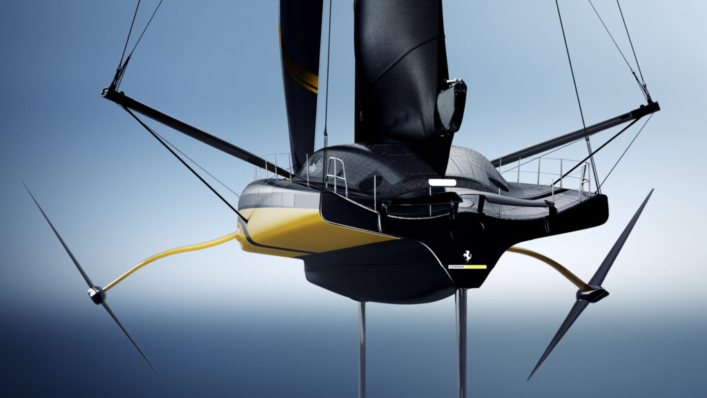  Ferrari’s New Racing Yacht Is Yellow Because Yellow Is Faster Than Red