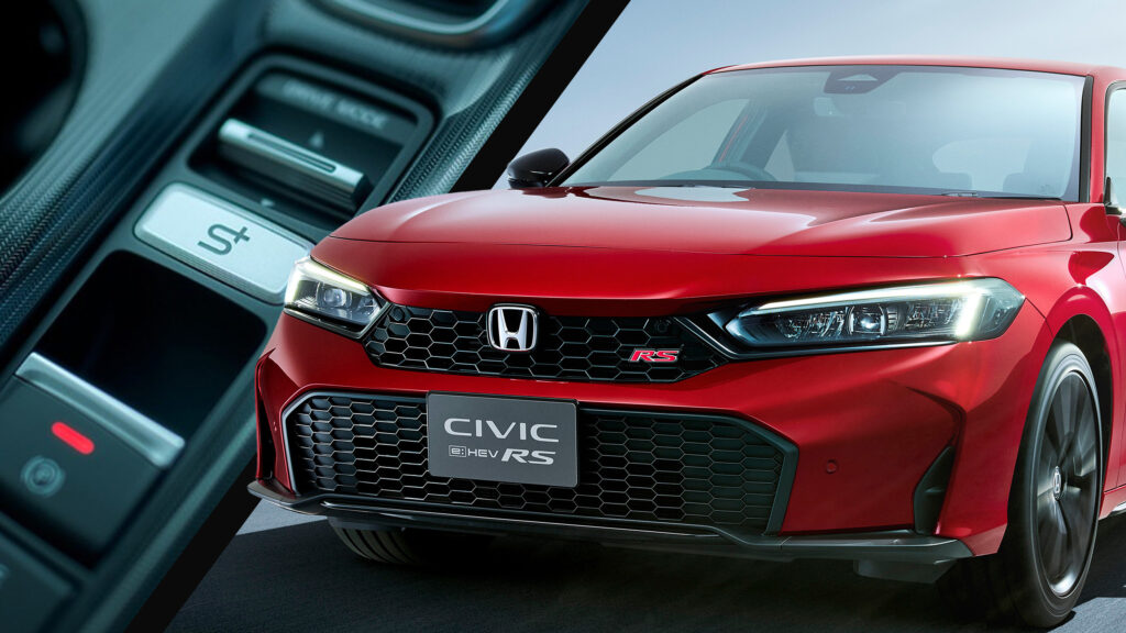  Honda Civic e:HEV RS Debuts With Prelude’s Fake Gear Shifts And A Sharper Chassis