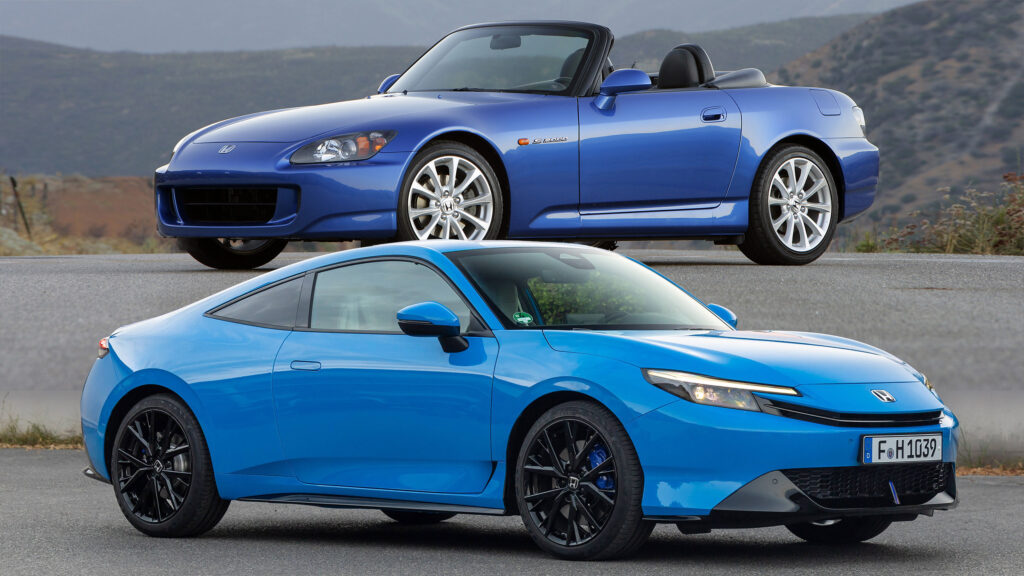Honda Prelude та S2000 поруч
