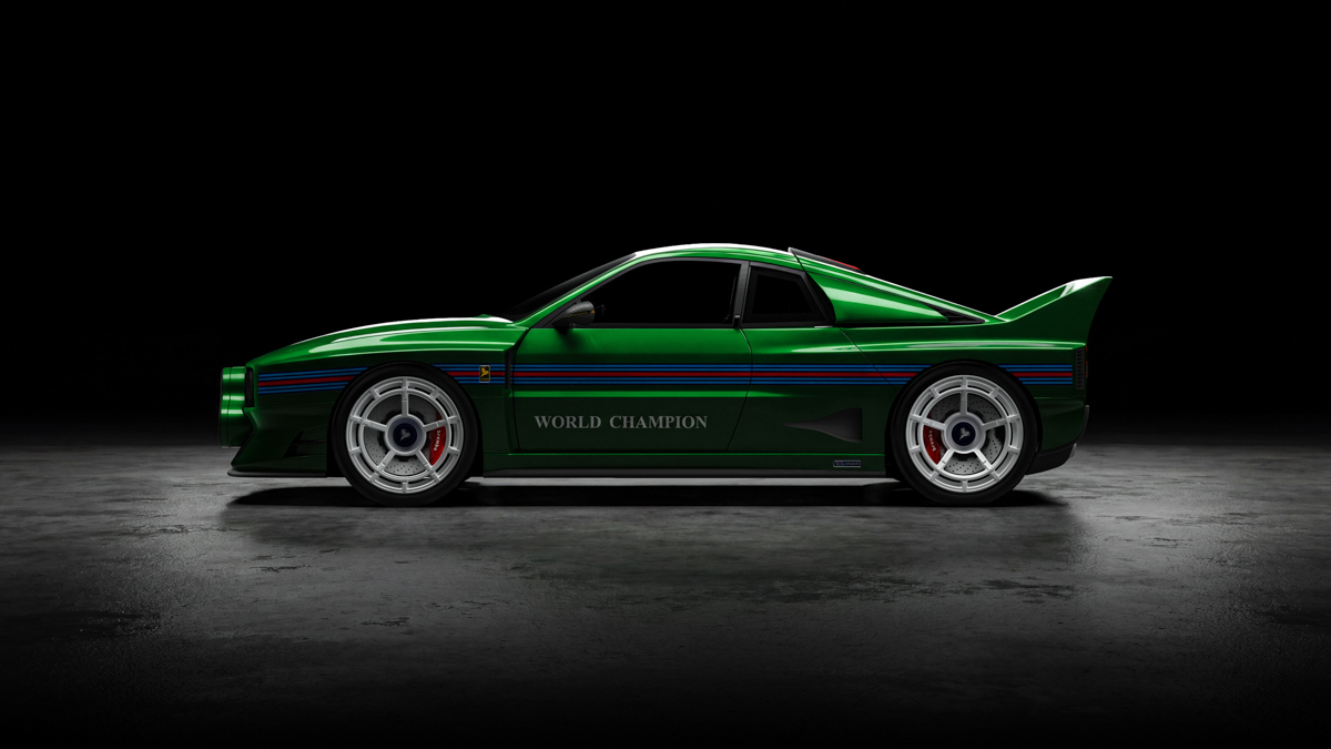 Суперкар Кімери EVO38 у смугастих кольорах Martini працює на паливі, якого Ferrari не хоче використовувати